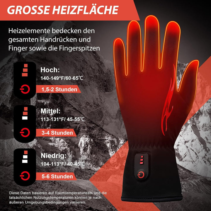 Dr.warm Wiederaufladbare Beheizbare Handschuhe, Elektrische Beheizte Handschuhe, Dünne Winterarbeits