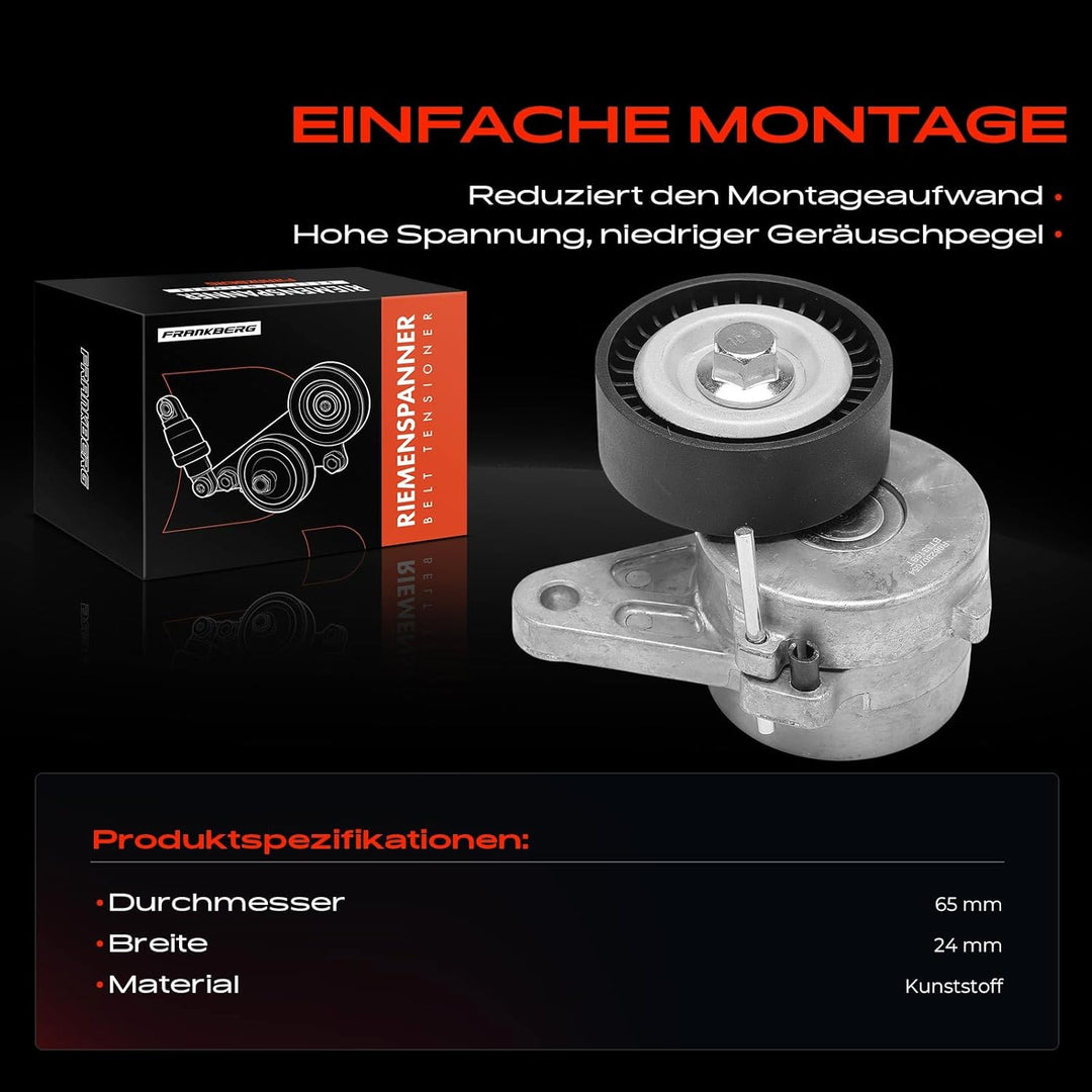 Frankberg Spannrolle Riemenspanner Kompatibel für A1 A3 A4 A5 A6 Q2 Q3 Q5 TT A-l-h-a-m-b-r-a Leon Ka