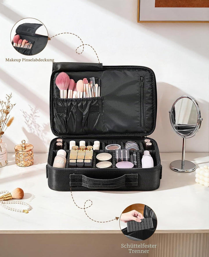 Luxspire Kosmetik Aufbewahrungsbox, Wasserdicht Kosmetikbeutel Reissverschluss Make-up Organizer Ver