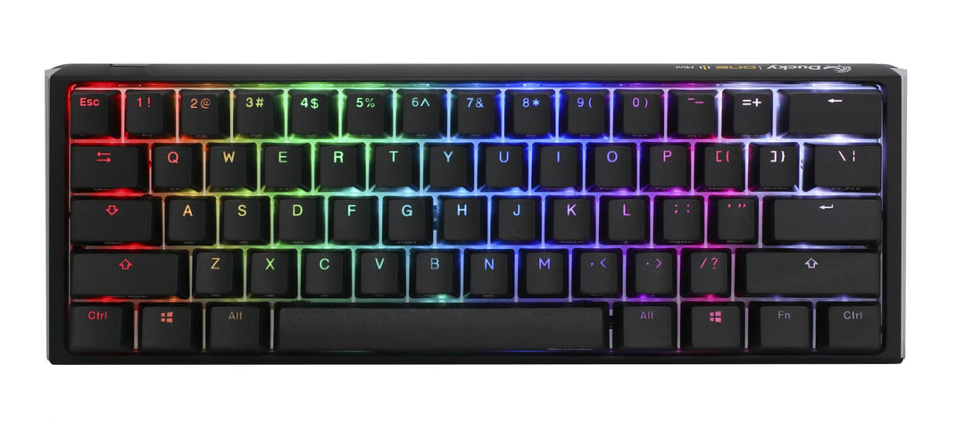 Ducky One 3 Classic Black/White Mini Gaming Tastatur, RGB LED - MX-Silent-Red (US)