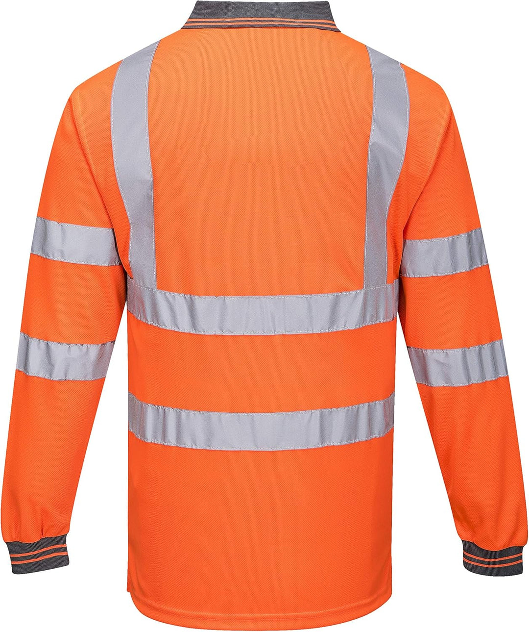 Portwest Langarm Warnschutz Polo Shirt, Grösse: 4XL, Farbe: Orange, S277ORR4XL 4XL Orange, 4XL Orang