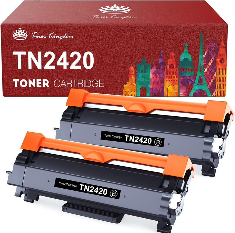 Toner Kingdom Kompatibel Tonerkartusche Ersatz für Brother TN2420 TN2410 für Brother MFC-L2710DW HL-