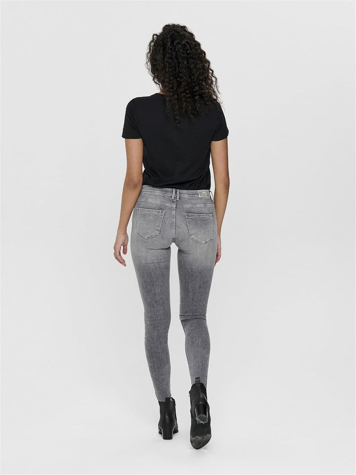 ONLY Shape Life Regular Grey Skinny Jeans 25 Grauer Denim, 25 Grauer Denim