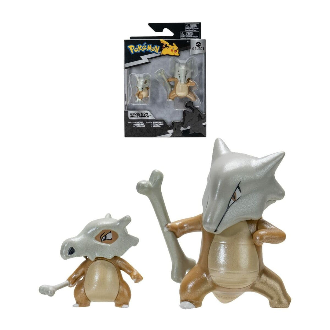 BANDAI - Pokémon – Entwicklungspaket Knochenbein & Knochen – Figur Knochenbein 5 cm + Figur Knochen