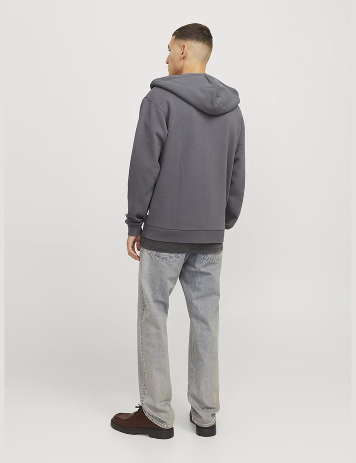 JACK & JONES Herren Jjebradley Sweat Zip Hood Noos Sweatshirtjacke, Castlerock