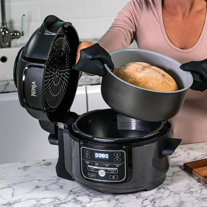 Ninja Foodi MINI Multikocher, 4,7L, 6-in-1 Multicooker, Pressure Cooker Schnellkochtopf, Airfryer He