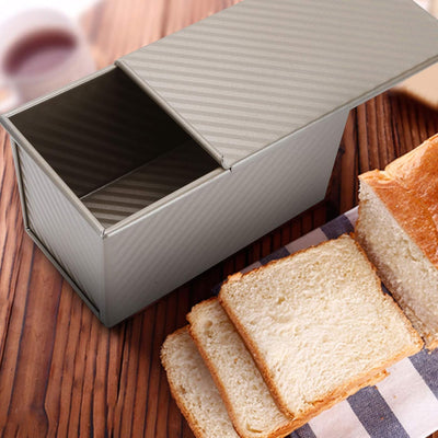 Backform mit Deckel, Toastbrotform Brotbackform Kohlenstoffstahl Brot Kuchen Backen Rechteck Laib Pa