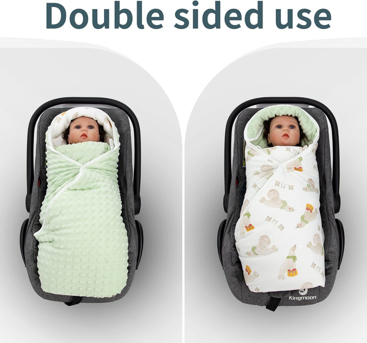 Miracle Baby Einschlagdecke Babyschale Winter Baumwolle Reversible Decke Universal Kuscheldecke 90x9