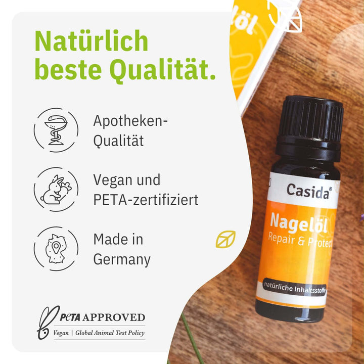 CASIDA® Nagelöl Repair & Protect - aus der Apotheke - zur kosmetischen Behandlung bei Nagelpilz - 10