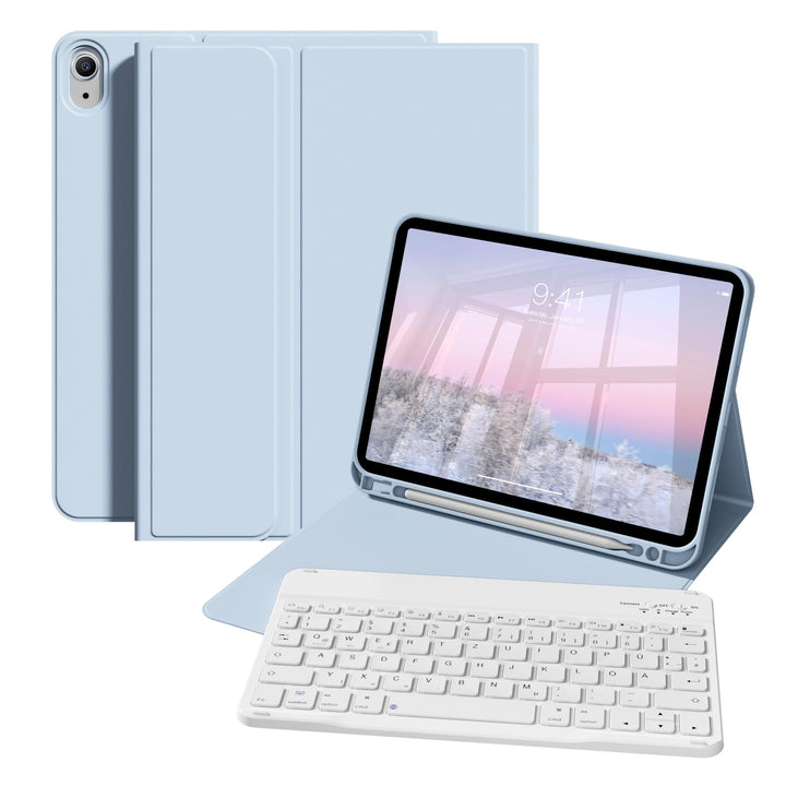 ZOPSGYU Hülle mit Tastatur für iPad (A16) 11/10 Generation (2025/2022, 11/10.9 Zoll), Schutzhülle mi
