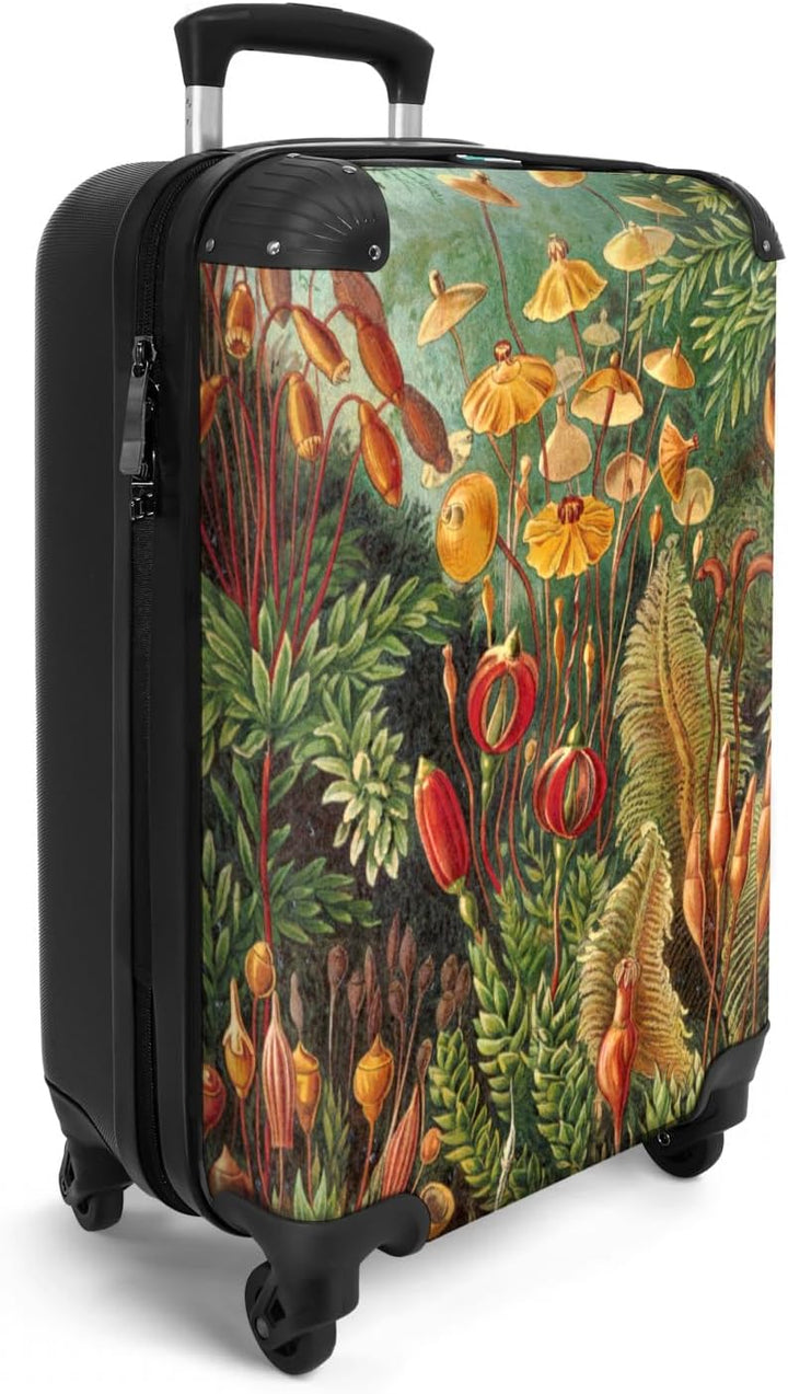 NoBoringSuitcases.com® Koffer Handgepäck Trolley Rollkoffer Kleine Reisekoffer mit 4 Rollen - Vintag