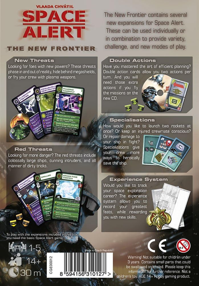 Czech Games Edition Space Alert: The New Frontier Board Game Expansion by, English, 14+ Years, 1-5 P