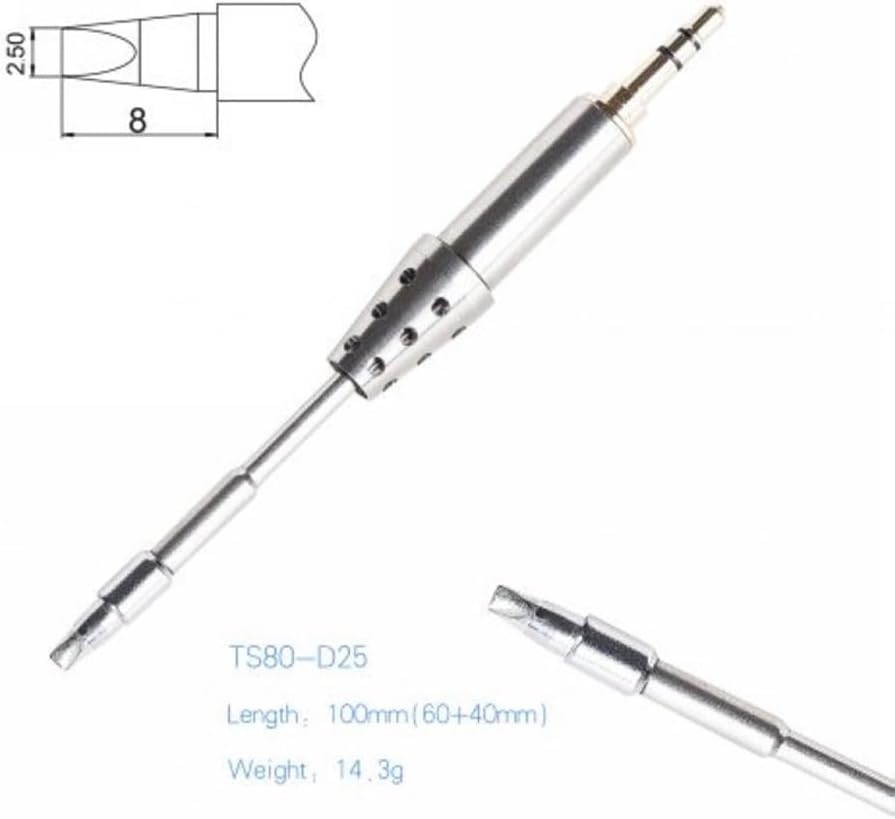 TS80P B02 BC02 D25 K4 J02 Lötkolbenspitze Ersatz-Lötkopf, hochwertiges Material, sorgt für Haltbarke