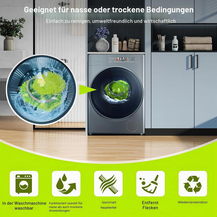 6 Stück für Swiffer Feuchte Bodentücher, Waschbar für Swiffer Bodentücher, Wiederverwendbar Trockene