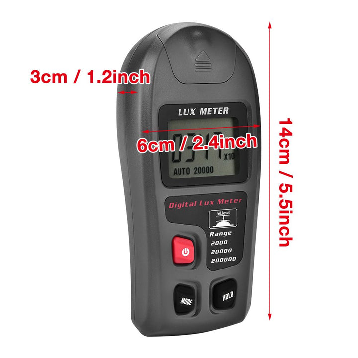 MT-30 Digital Luxmeter, Tragbare Photometer Belichtungsmesser LCD Display Bereich bis zu 200.000 Lux