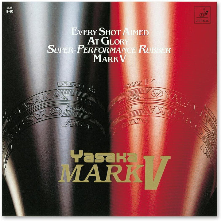 Yasaka Mark V Tischtennisgummi rot 1.8 mm, rot 1.8 mm