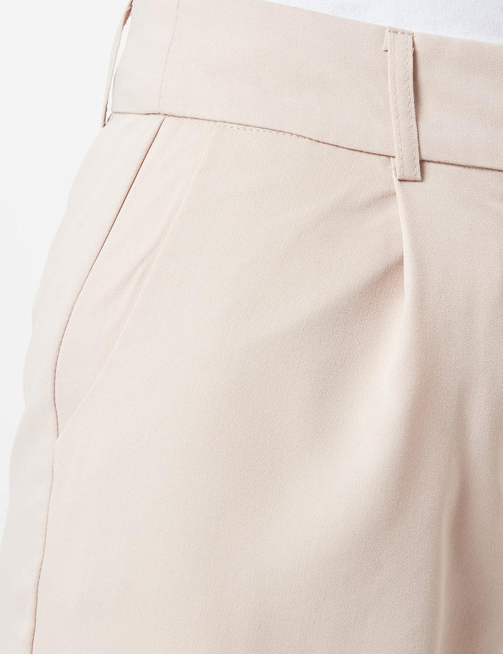 Vila Damen Vimarisa Hw Long Shorts 42 Cement, 42 Cement