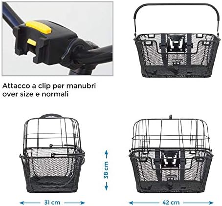 Hundekorb Fahrradhundetransport mit Leine Clip On System BRN Happy Pet