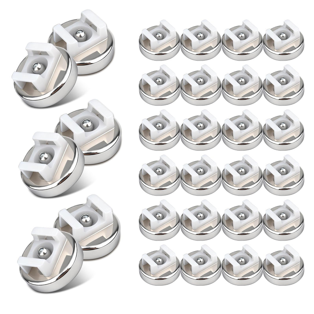 Magnetische Kabelbinder Halterung, 30 Stück 16 mm verbessert magnetische Kabelbinder-Basis, Mehrzwec