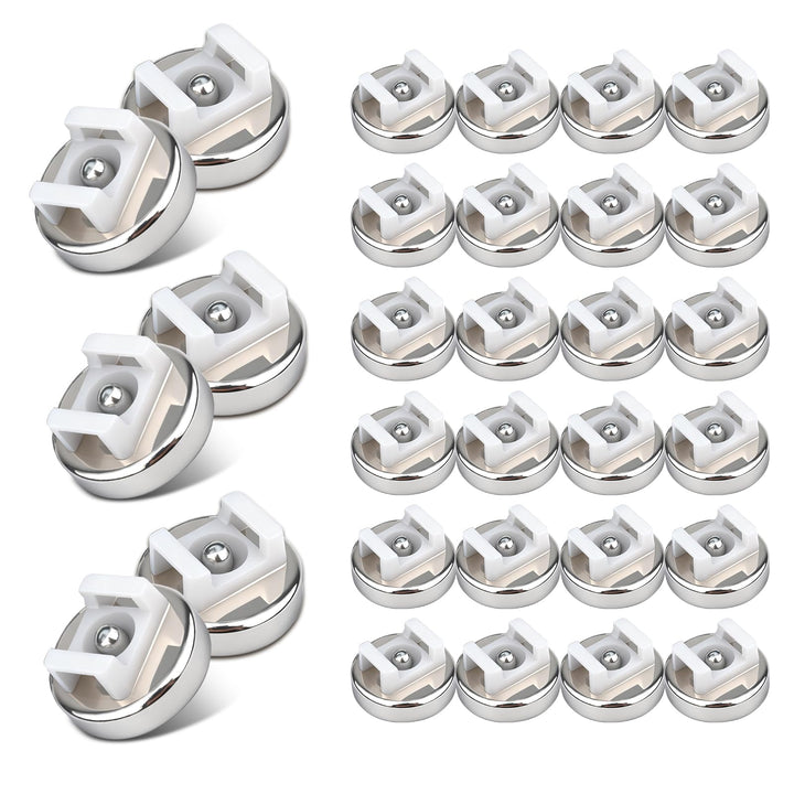 Magnetische Kabelbinder Halterung, 30 Stück 16 mm verbessert magnetische Kabelbinder-Basis, Mehrzwec