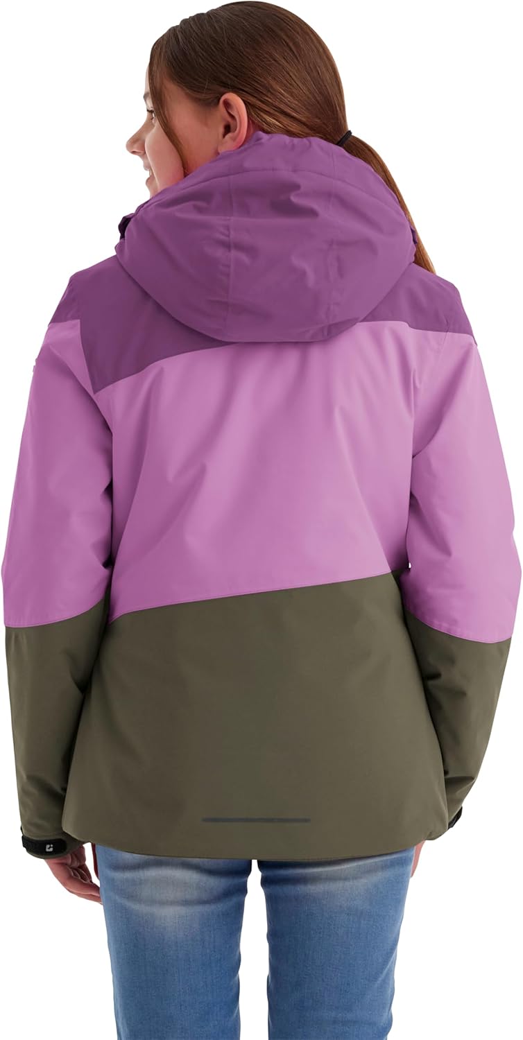 Killtec Mädchen Kow 170 Grls Jckt Funktionsjacke mit Kapuze und Schneefang/Outdoorjacke ist wasserdi