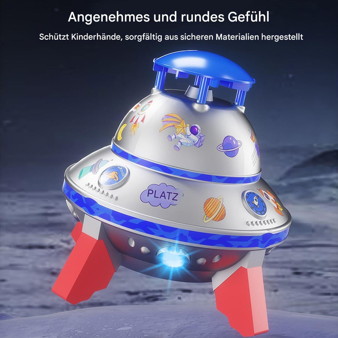 Kinderspielzeug Sprenger | Outdoor Wasserspielzeug Sprinkler | 360° Rotierender Tragbarer UFO-Sprink