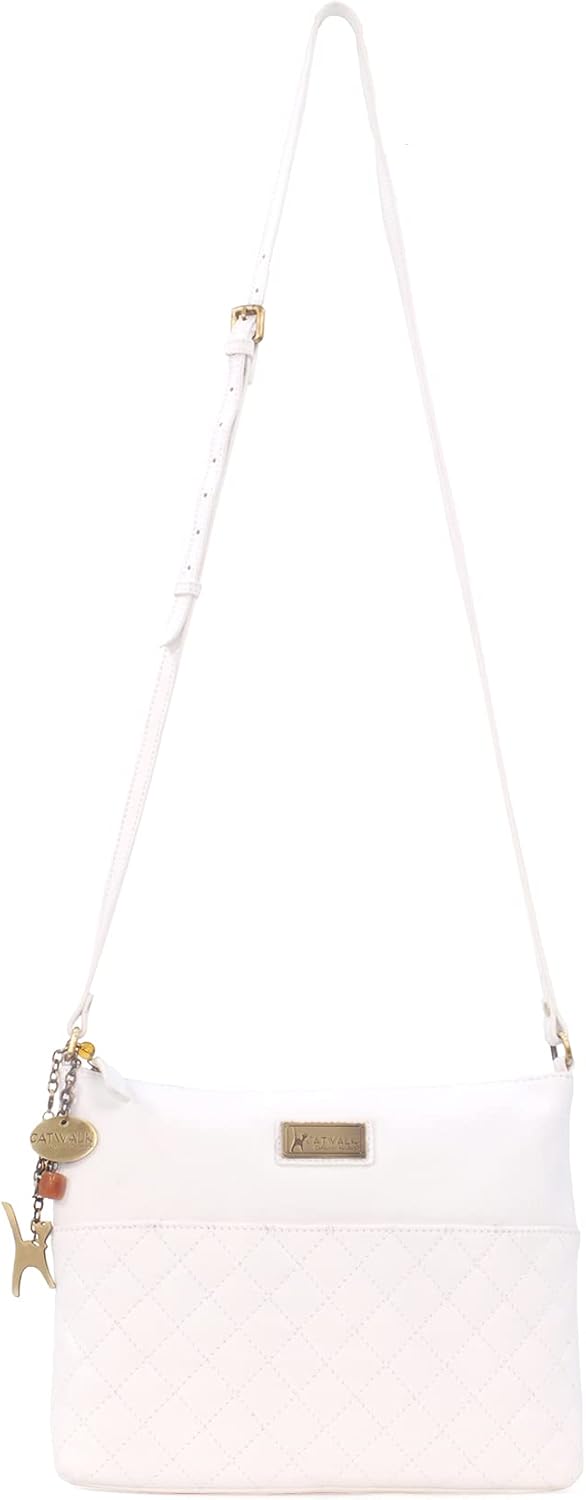 Catwalk Collection Handbags - Mittlere Grösse - Gesteppte Leder - Umhängetasche/Schultertasche für D