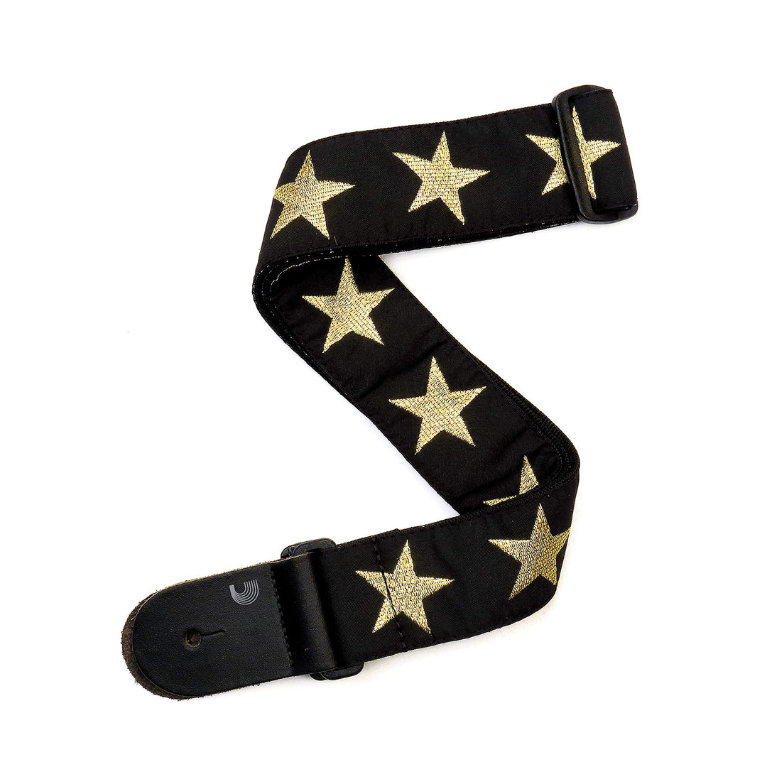 D'Addario Planet Waves 20T05 Gold Star gewebter Gitarre Gurt von D'Addario Goldstern, Goldstern