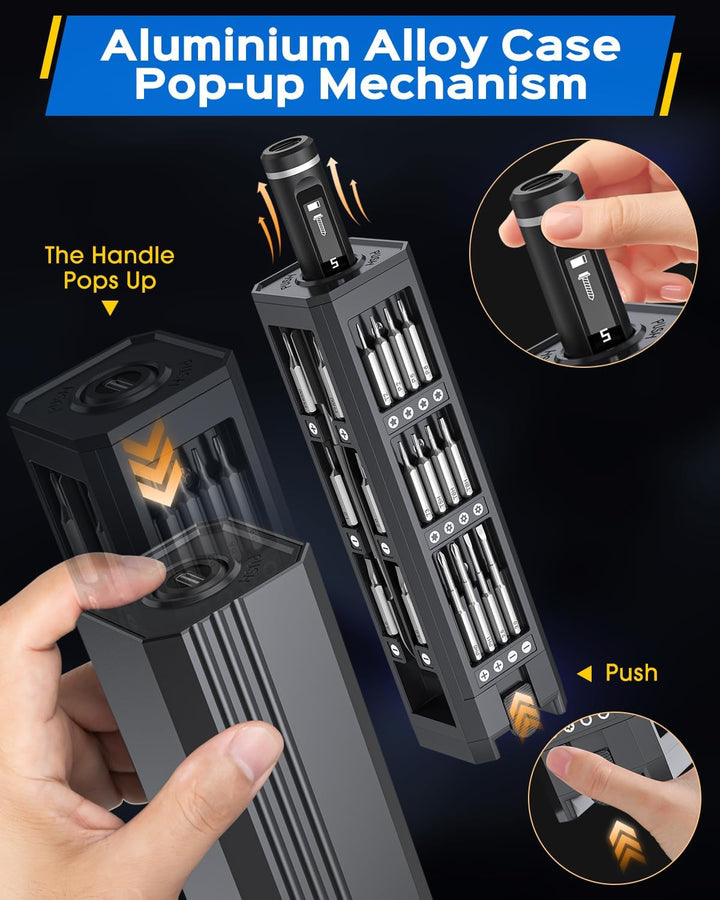 Mini Elektro Schraubendreher Set - 49 in 1 Magnetische Präzisions Electric Screwdriver - Akku Schrau