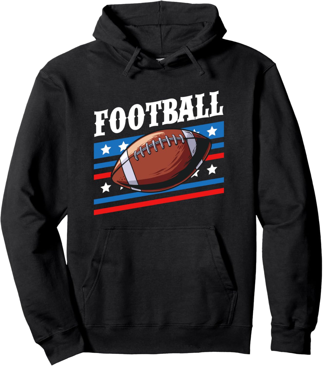 Ball Rugby Amerikanischer Football Fussball Spieler Geschenk Pullover Hoodie