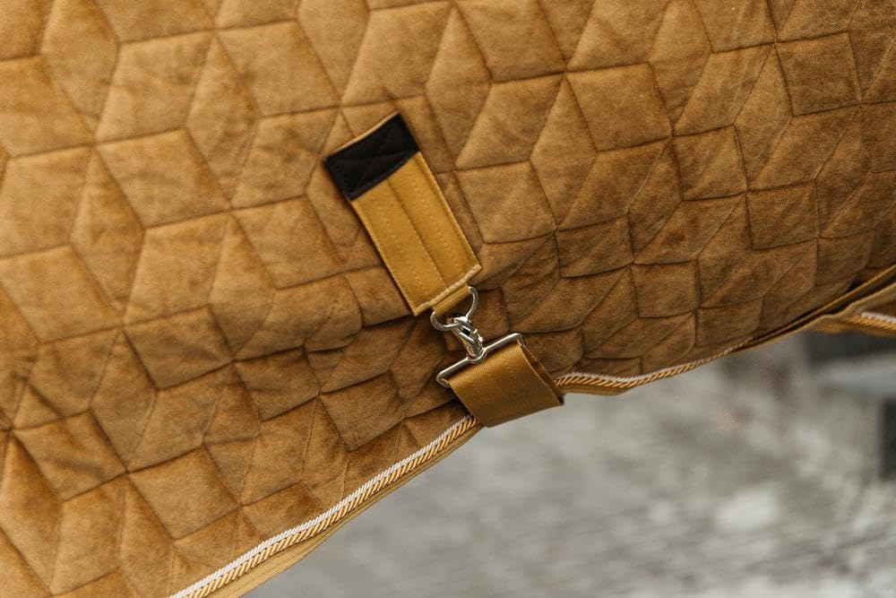 Kentucky Horsewear Show Rug Velvet Turnierdecke, Grösse:125, Farbe:Mustard 125 Mustard, 125 Mustard