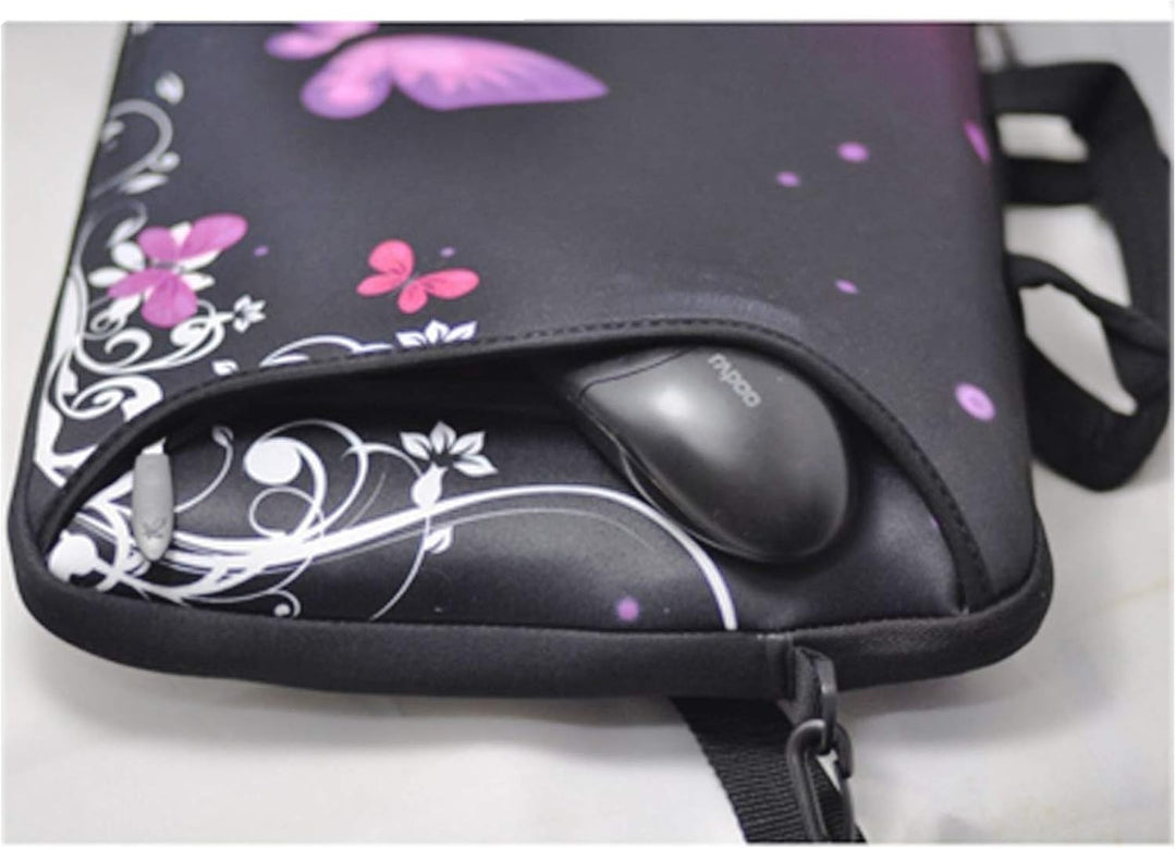 Funky Planet Wasserdichte Laptoptasche 17 Zoll - 17,3 Zoll Notebook Tasche aus Neopren - Laptop Case