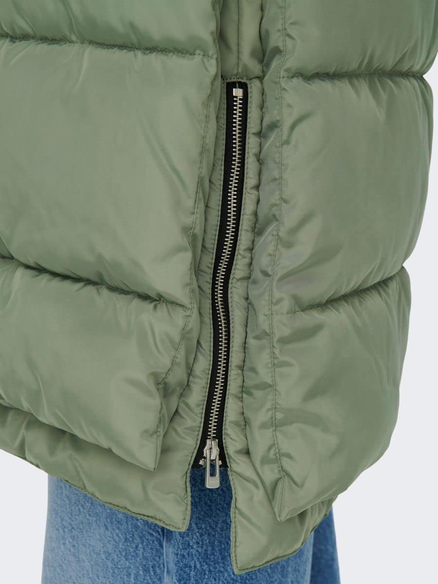 ONLY Damen Onlnora Long Puffer Coat Cc Otw Jacke M Sea Spray, M Sea Spray