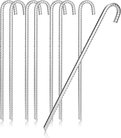 COM-FOUR® 8X XL Bodenanker aus massivem Stahl - extrem stabile Erdanker für Zelte, Pavillons, Hüpfbu