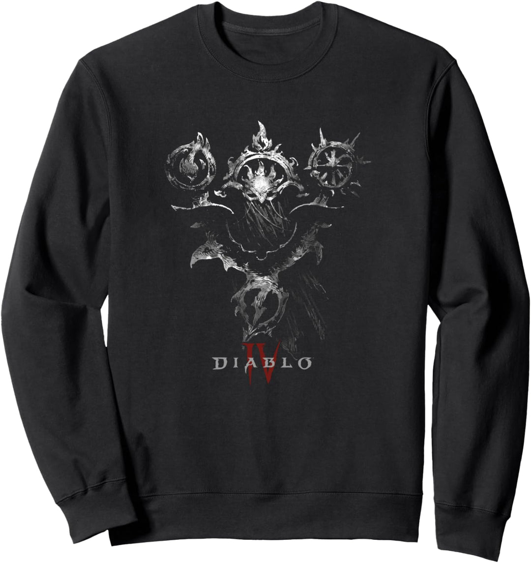 Diablo VI Sorcerer Mask Icon Magic Symbols Sweatshirt