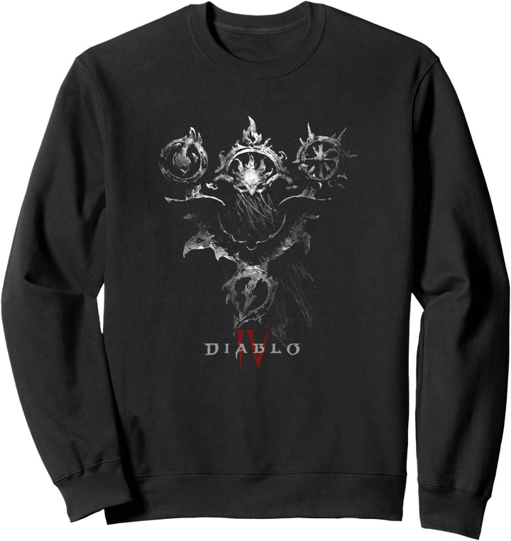Diablo VI Sorcerer Mask Icon Magic Symbols Sweatshirt