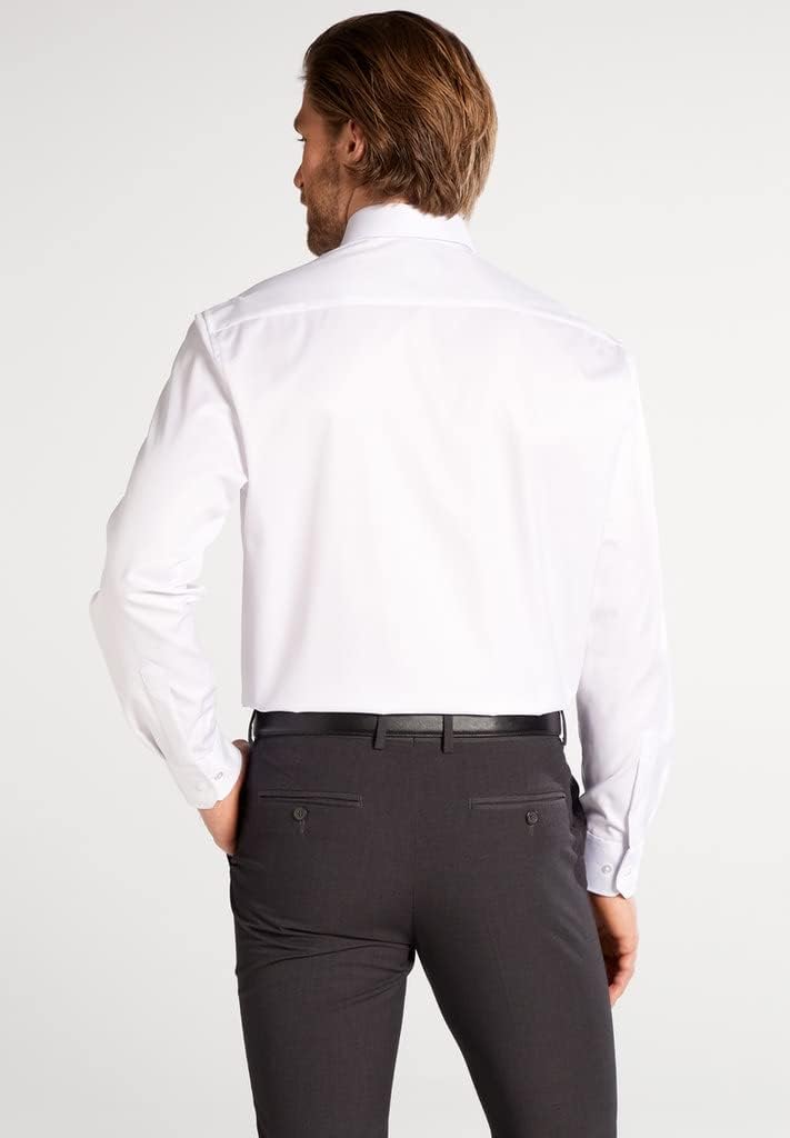 eterna Herren Cover Shirt Comfort FIT S Weiss, S Weiss