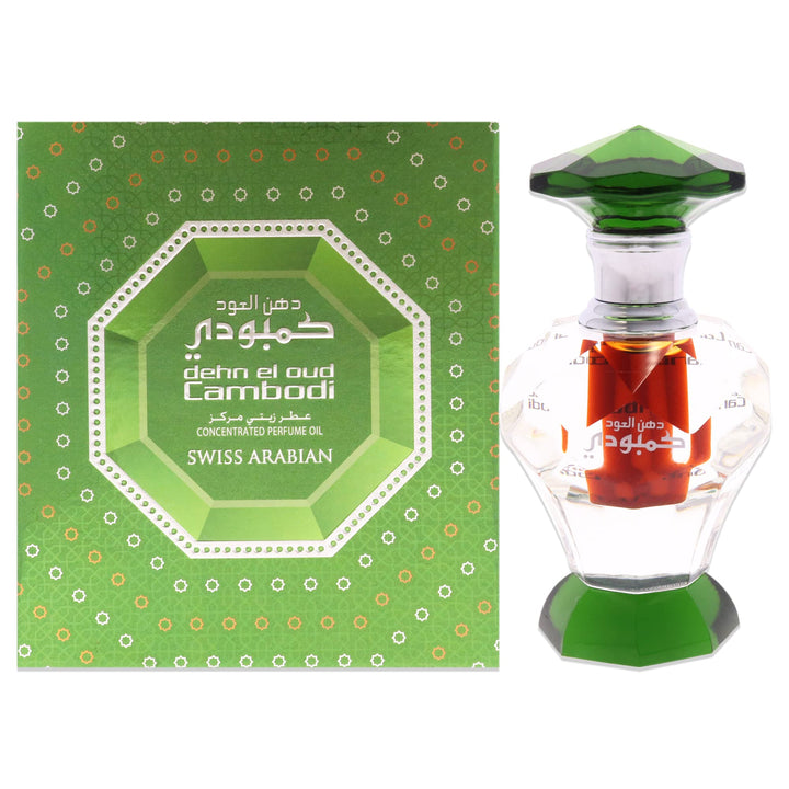 Swiss Arabian Parfüm Öl Dehn El Oud Cambodi |3ml |Unisex| Kambodschanisches Oud Holz 3 ml (1er Pack)