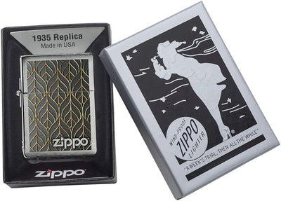 Zippo Feuerzeug, Messing, Individual Design, Original Pocketsize