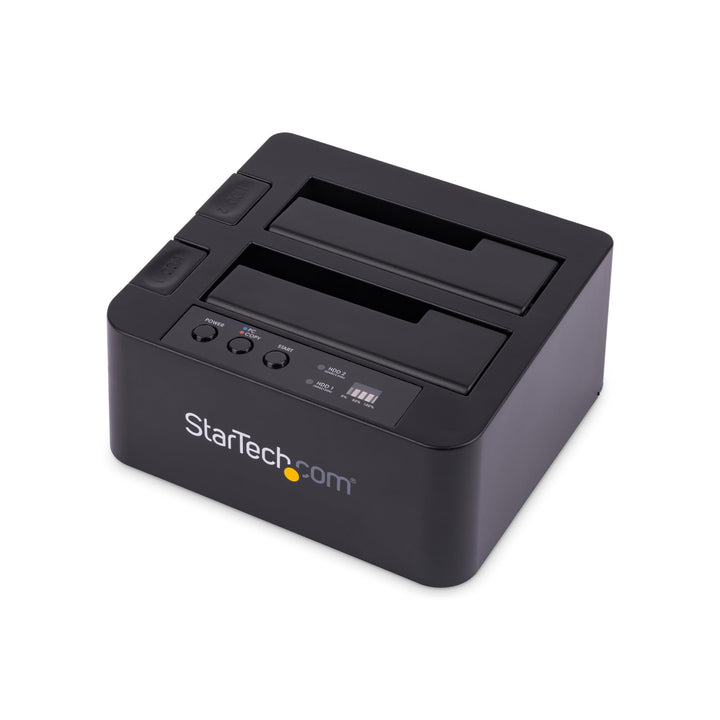 StarTech.com Dual-Bay Festplatten-Kopierer, Selbständiger USB 3.0 (5 Gbit/s) / eSATA auf 2.5/3.5" SA