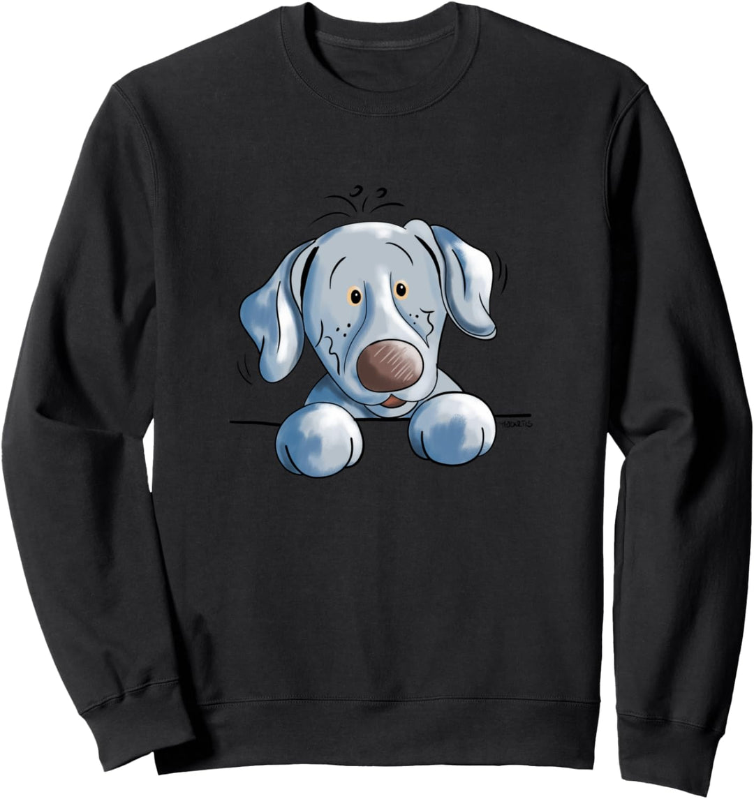 Fröhlicher Weimaraner I Geschenk für Hundefreunde I Fun Sweatshirt
