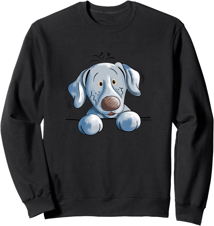 Fröhlicher Weimaraner I Geschenk für Hundefreunde I Fun Sweatshirt