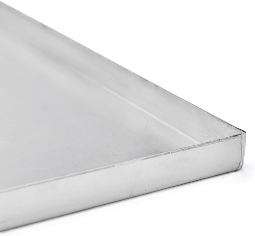 De Buyer Platte Vanillesosse- – Aluminium unbeschichtet Bords droits L 60cm / l 40cm / H 2cm, Bords