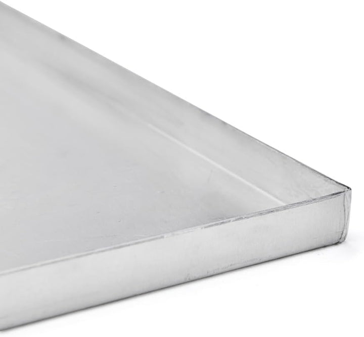 De Buyer Platte Vanillesosse- – Aluminium unbeschichtet Bords droits L 60cm / l 40cm / H 2cm, Bords