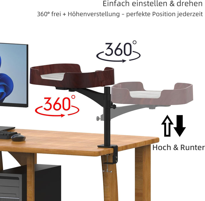Bürotisch Katzenbett - Adjustable Katzenliege mit Clip-Montage für Schreibtisch, Komfortable Katzenn