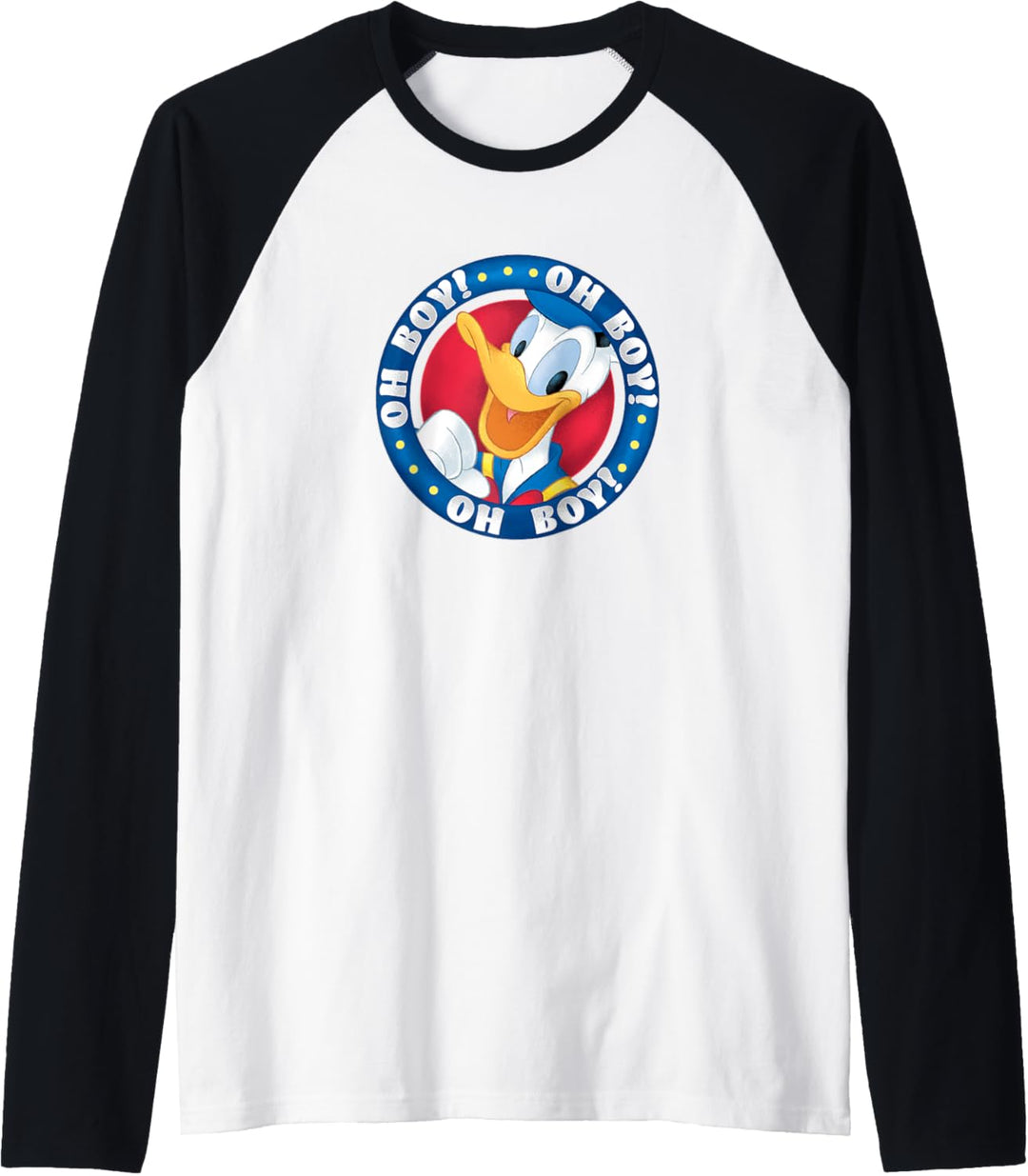 Disney Mickey And Friends Donald Duck Oh Boy Oh Boy Oh Boy Raglan