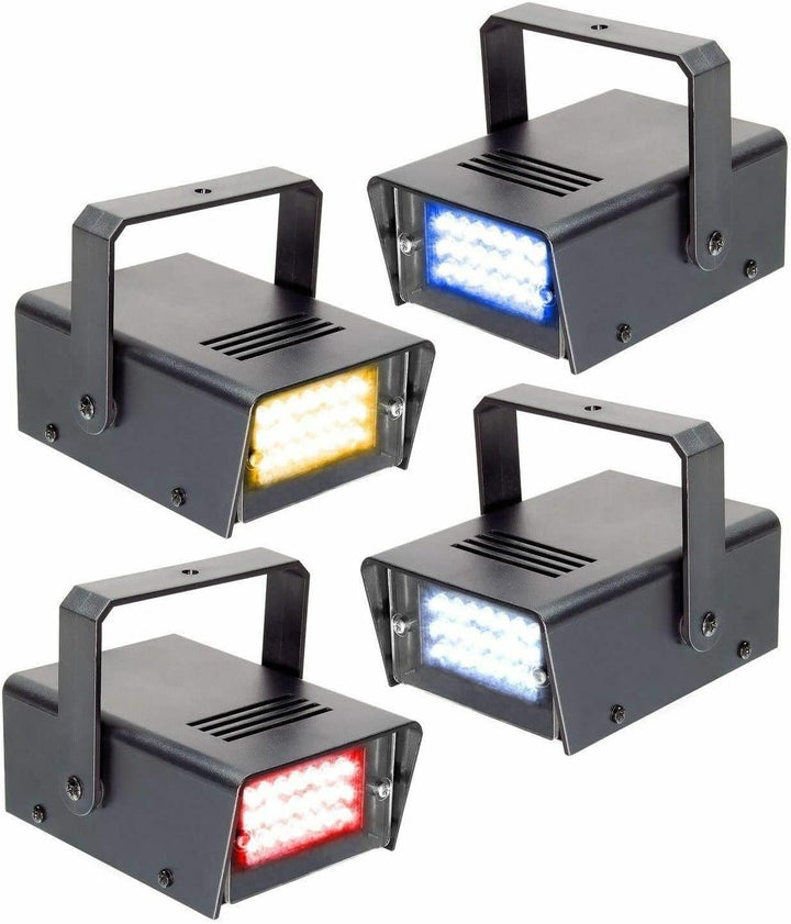 BeamZ LED Stroboskop-Set Rot, Gelb, Blau und Weiss