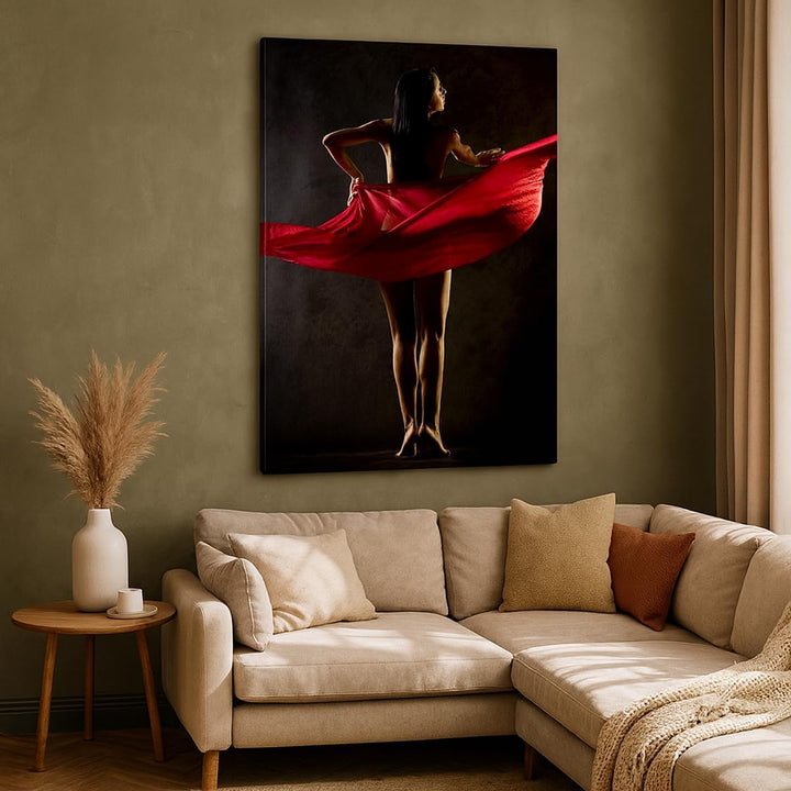 Bilder auf Leinwand Schönheit Körper Tänzer Mädchen Leinwandbild mit Rahmen 45x80cm Wandbilder Dekor