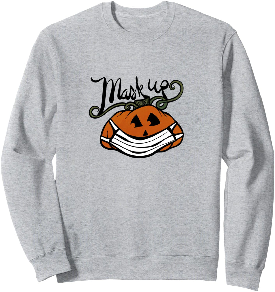 Happy Halloween Spooky Happy Halloween Mask up Sweatshirt