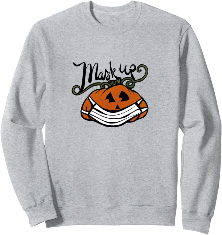 Happy Halloween Spooky Happy Halloween Mask up Sweatshirt